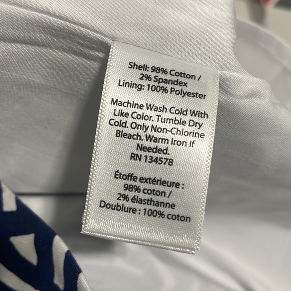 Vineyard‎ Vines Printed Off the Shoulder Dress small whales tail - Picture 6 of 6